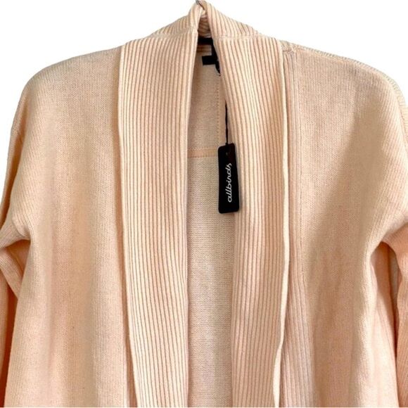 Allbirds Aspen 100% Merino Wool Long Cardigan Duster Length Sz M NWT - Picture 3 of 14